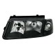 Μπροστινά Φανάρια Set Για Vw Passat 3B 96-00 Μαύρα H7/H4 Depo