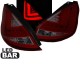 Πισινά Φανάρια Set Για Ford Fiesta 08-12 Led Bar Κόκκινο/Φιμέ JunYan