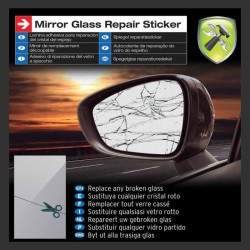 Κρύσταλλο Καθρέφτη Αυτοκινήτου Αυτοκόλλητο Universall 25.3 x 17.8 cm CAR+