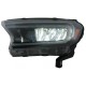 Μπροστινά Φανάρια Set Για Ford Ranger 15-20 DRL Dynamic Μαύρα Full Led Με Μοτέρ VLand