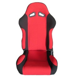 Καθίσματα Bucket Poseidon Ύφασμα Μαύρο/Κόκκινο Ζευγάρι 2 Τεμαχίων Καθίσματα Bucket Poseidon Ύφασμα Μαύρο/Κόκκινο Ζευγάρι 2 Τεμαχίων