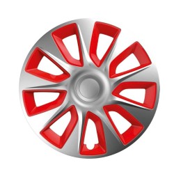 Τάσια Τροχών Αυτοκινήτου 13" Stratos 101447 Ασημί & Κόκκινο CBX 4 Τεμάχια