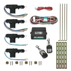 Κεντρικό Κλείδωμα Αυτοκινήτου Με 4 Μοτέρ Universal Wireless Με 2 Κοντρόλ Κεντρικό Κλείδωμα Αυτοκινήτου Με 4 Μοτέρ Universal Wireless Με 2 Κοντρόλ