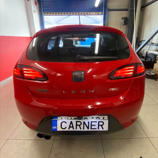 Πισινά Φανάρια Set Για Seat Leon 1P 05-09 Led Κόκκινο/Φιμέ Sonar