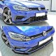 Μπροστινό Spoiler Για VW Golf VII (7.5) 17-20 R & R-Line Έκδοση Glossy Black V.1