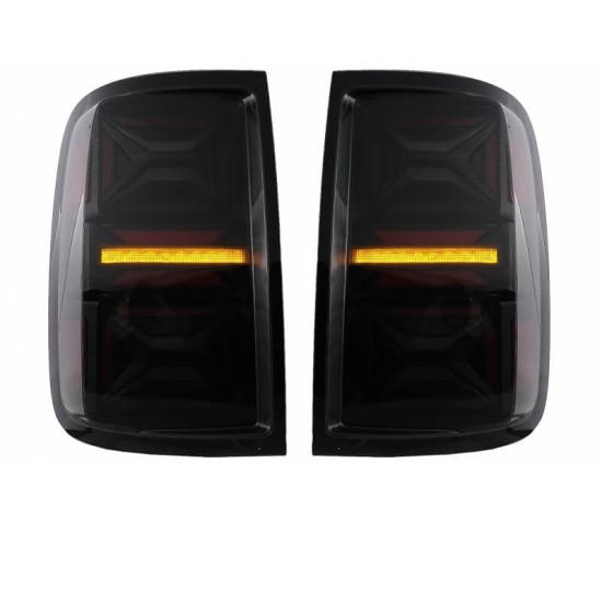 Πισινά Φανάρια Set Για VW Amarok 10-21 Full Led Bar Dynamic Φλας Μαύρο / Φιμέ VLand