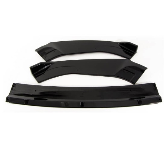 Μπροστινό Spoiler Για VW Golf VII (7) 12-18 GTI Έκδοση Glossy Black 3 Τεμάχια