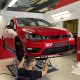 Μπροστινό Spoiler Για VW Golf VII (7) 12-18 GTI Έκδοση Glossy Black 3 Τεμάχια