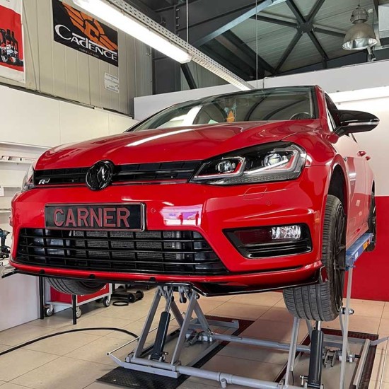 Μπροστινό Spoiler Για VW Golf VII (7) 12-18 GTI Έκδοση Glossy Black 3 Τεμάχια