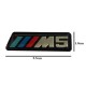 Σήμα M5 Για Καρδιές Bmw E39 Κουμπωτό 5.5cm x 1.8cm 1 Τεμάχιο