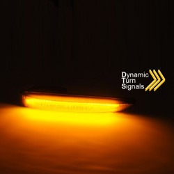 Πλαϊνά Φλας Φτερού Για Bmw 7 E65, E66, E67 01-08 Led Dynamic Φιμέ 2 Τεμάχια Πλαϊνά Φλας Φτερού Για Bmw 7 E65, E66, E67 01-08 Led Dynamic Φιμέ 2 Τεμάχια