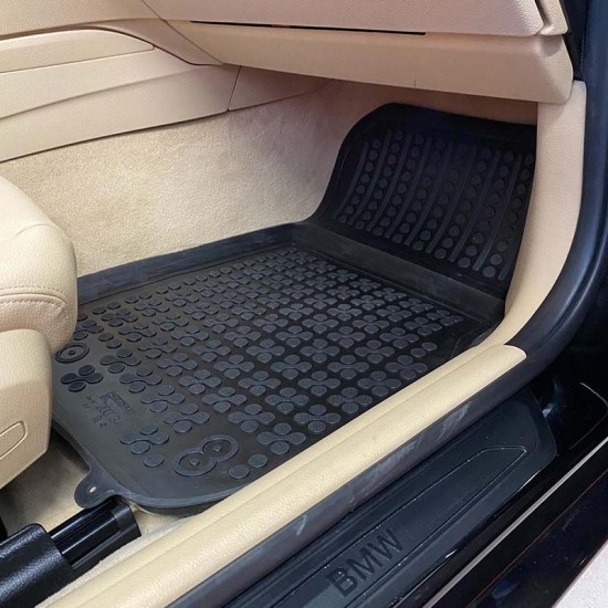 Πατάκια Σκαφάκια 3D Από Λάστιχο Για Bmw 3 F30 / F31 12-18 Rezaw Plast 4 Τεμάχια Μαύρα