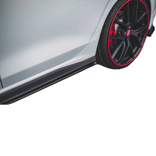 Πλαινά Μαρσπιέ Για VW Golf VIII (8) 20+ Πρόσθετο Για GTI & R Μασπιέ Γυαλιστερό Μαύρο Από Abs Πλαστικό Maxton Design 2 Τεμάχια