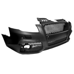 Μπροστινός Προφυλακτήρας Για Audi A4 B7 04-08 RS4 Look Με Μαύρη Ματ Κυψελωτή Μάσκα Με PDC