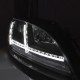 Μπροστινά Φανάρια Set Για Audi TT 8J 06-10 DRL & Led Signal Dynamic Μαύρα Xenon Έκδοση D1S/H1 Με Μοτέρ Sonar