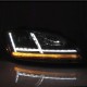 Μπροστινά Φανάρια Set Για Audi TT 8J 06-10 DRL & Led Signal Dynamic Μαύρα Xenon Έκδοση D1S/H1 Με Μοτέρ Sonar