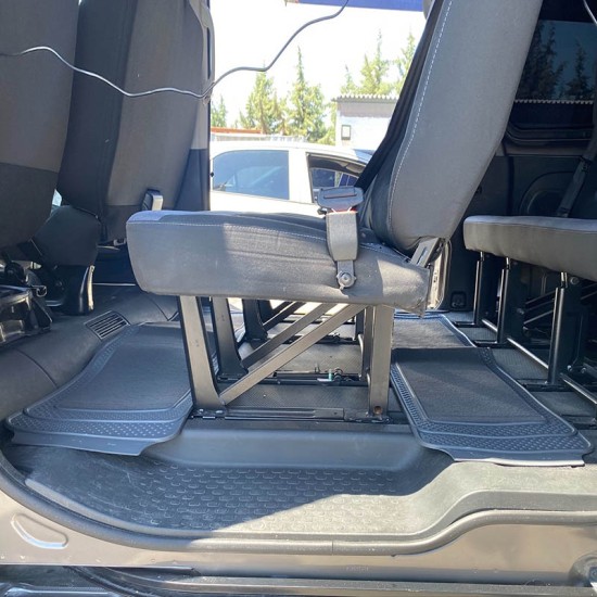 Πατάκι Πισινό Για Αυτοκίνητο / Suv / Van Universal 135cm x 33cm Από Λάστιχο Με Μοκέτα Γκρι Packy Poda 1 Τεμάχιο