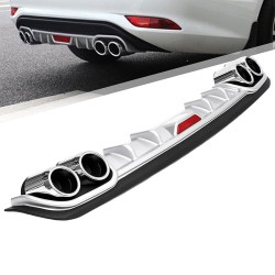 Diffuser Πίσω Προφυλακτήρα Universal Sport Look Μαύρο / Ασημί Με Διακοσμητικές Μπούκες Εξάτμισης Από Abs Πλαστικό 120cm x 17cm x 9cm 1 Τεμάχιο Diffuser Πίσω Προφυλακτήρα Universal Sport Look Μαύρο / Ασημί Με Διακοσμητικές Μπούκες Εξάτμισης Από Abs Πλαστικό 120cm x 17cm x 9cm 1 Τεμάχιο