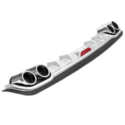 Diffuser Πίσω Προφυλακτήρα Universal Sport Look Μαύρο / Ασημί Με Διακοσμητικές Μπούκες Εξάτμισης Από Abs Πλαστικό 120cm x 17cm x 9cm 1 Τεμάχιο Diffuser Πίσω Προφυλακτήρα Universal Sport Look Μαύρο / Ασημί Με Διακοσμητικές Μπούκες Εξάτμισης Από Abs Πλαστικό 120cm x 17cm x 9cm 1 Τεμάχιο