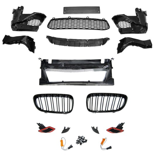 Μπροστινός Προφυλακτήρας Για Bmw 1 F20 LCI / F21 LCI  Facelift 15-19 M2 Look Κομπλέ Σετ Μετατροπής 18 Τεμαχίων