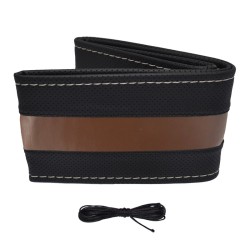 Κάλυμμα Τιμονιού Αυτοκινήτου Otom Stitching Δερματίνη Ραφτό Εξώγαζο Μαύρο - Καφέ Medium 37-39cm DK-304 Κάλυμμα Τιμονιού Αυτοκινήτου Otom Stitching Δερματίνη Ραφτό Εξώγαζο Μαύρο - Καφέ Medium 37-39cm DK-304