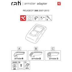 Βάση Τεμπέλη Ειδική Για Peugeot 308 07-13 Armster Rati 1 Τεμάχιο Βάση Τεμπέλη Ειδική Για Peugeot 308 07-13 Armster Rati 1 Τεμάχιο