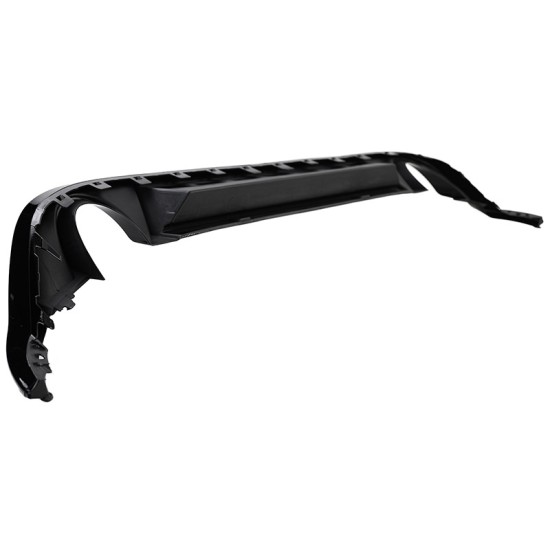 Diffuser Πίσω Προφυλακτήρα Για VW Golf VII (7.5) 17-20 Facelift GTI Με 2 Μονές Εξατμίσεις Δεξια & Αριστερά Γυαλιστερό Μαύρο Από Abs Πλαστικό 1 Τεμάχιο