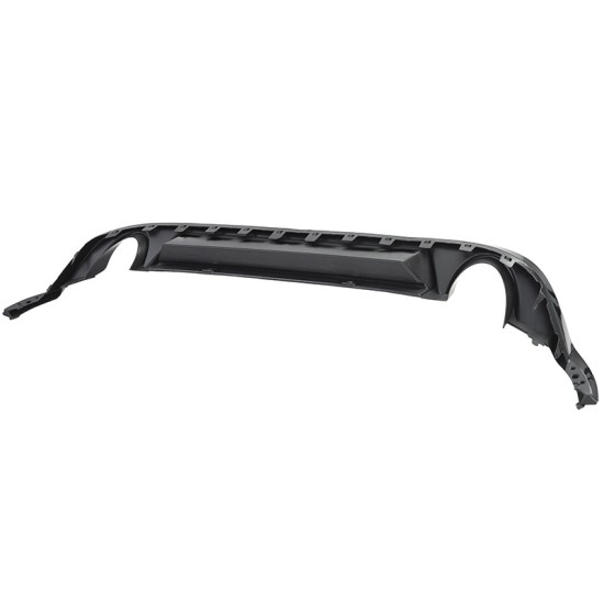 Diffuser Πίσω Προφυλακτήρα Για VW Golf VII (7.5) 17-20 Facelift GTI Με 2 Μονές Εξατμίσεις Δεξια & Αριστερά Γυαλιστερό Μαύρο Από Abs Πλαστικό 1 Τεμάχιο