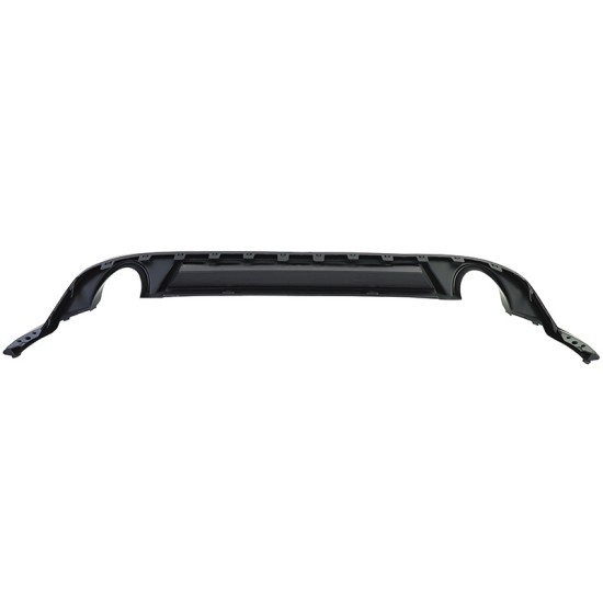 Diffuser Πίσω Προφυλακτήρα Για VW Golf VII (7.5) 17-20 Facelift GTI Με 2 Μονές Εξατμίσεις Δεξια & Αριστερά Γυαλιστερό Μαύρο Από Abs Πλαστικό 1 Τεμάχιο