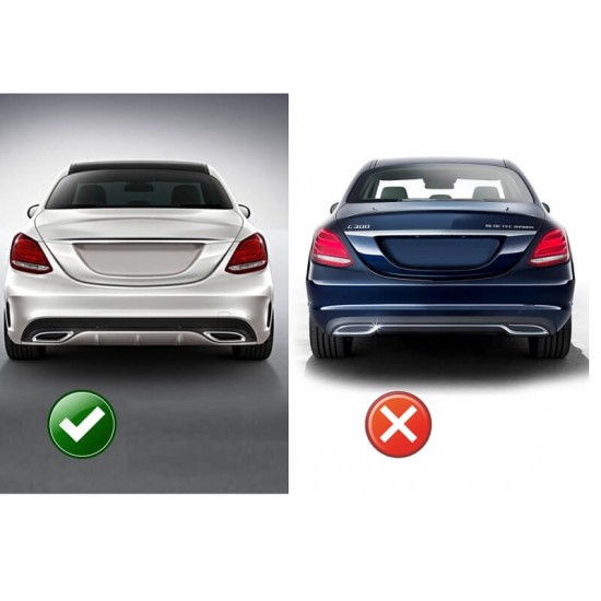 Body Kit Για Mercedes-Benz C-Class W205 14-18 Sedan Amg C63 Look Με Μάσκα & Μπούκες