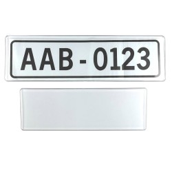 Κάλυμμα Πινακίδας Παλαιού Τύπου Πλαστικό Διάφανα 2 Τεμάχια