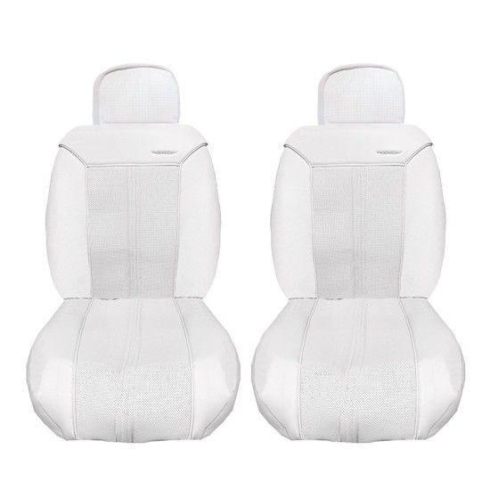 Ημικαλύμματα Μπροστινών Καθισμάτων "Bossi" PVC - Oxford Cold White - Λευκό Του Πάγου 5044-3 2 Τεμάχια