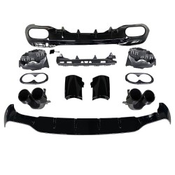 Diffuser Πίσω Προφυλακτήρα Για Mercedes-Benz CLA W118 C118 19+ Amg Look Για Amg Sport Line Προφυλακτήρες Σετ Με Στρογγυλές Μαύρες Μπούκες Diffuser Πίσω Προφυλακτήρα Για Mercedes-Benz CLA W118 C118 19+ Amg Look Για Amg Sport Line Προφυλακτήρες Σετ Με Στρογγυλές Μαύρες Μπούκες