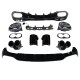Diffuser Πίσω Προφυλακτήρα Για Mercedes-Benz CLA W118 C118 19+ Amg Look Για Amg Sport Line Προφυλακτήρες Σετ Με Στρογγυλές Μαύρες Μπούκες