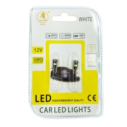 Λάμπες Led T5 12V 6 Smd Hyper Led Canbus 100238 Λευκό Φως 2 Τεμάχια Λάμπες Led T5 12V 6 Smd Hyper Led Canbus 100238 Λευκό Φως 2 Τεμάχια