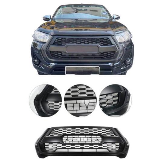 Μάσκα Για Toyota Hilux 21+ 4 Πορτο & 1,5 Cab Μαύρο Χρώμα