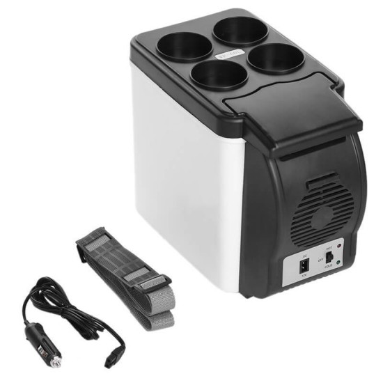 Ψυγείο Αυτοκινήτου Ηλεκτρικό 6lt DC 12V 38W  Με Λειτουργία Ψύξης Και Θέρμανσης