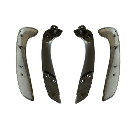 Χειρολαβές Πόρτας Εσωτερικές Για Renault Megane 3 09-17 / Fluence 09-15 Εμπρός Αριστερά & Δεξιά Σετ 4 Τεμαχίων Smoke / Γκρι