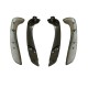 Χειρολαβές Πόρτας Εσωτερικές Για Renault Megane 3 09-17 / Fluence 09-15 Εμπρός Αριστερά & Δεξιά Σετ 4 Τεμαχίων Smoke / Γκρι