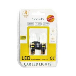 Λάμπες T10 3 Led Canbus 12V - 24V 2 Τεμάχια Λάμπες T10 3 Led Canbus 12V - 24V 2 Τεμάχια