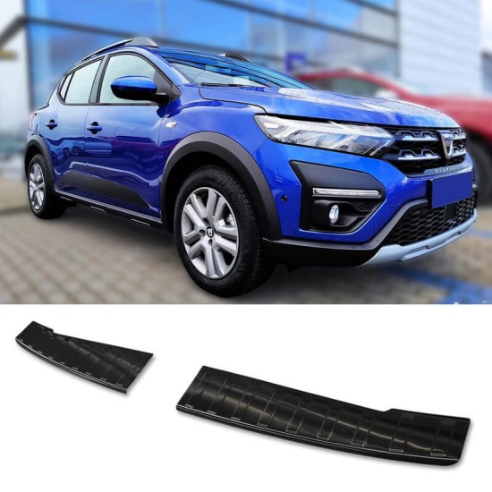 Προστατευτικό Πίσω Προφυλακτήρα Για Dacia Sandero 2020+ Από Ανοξείδωτο Ατσάλι (Steel) Μαύρο