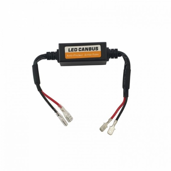 Αντίστασεις Canceller Canbus Για Led Με H1 / H3 Κούμπωμα Plug & Play 12Volt & 24Volt 1 Τεμάχιο