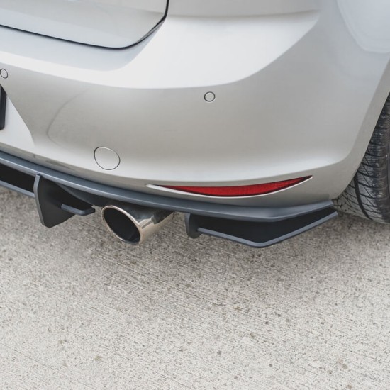 Splitters Πίσω Προφυλακτήρα Δεξιά & Αριστερά Για VW Golf VII (7) GTI 2013-2016 Μαύρο Maxton Design 2 Τεμάχια