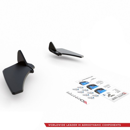 Splitters Πίσω Προφυλακτήρα Δεξιά & Αριστερά Για VW Golf VII (7) GTI 2013-2016 Μαύρο Maxton Design 2 Τεμάχια