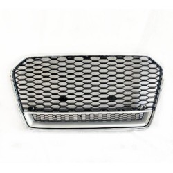 Μάσκα Για Audi A6 4G C7 Facelift 15-18 RS6 Look Κυψελωτή Χρώμιο/Μαύρο 1 Τεμάχιο Μάσκα Για Audi A6 4G C7 Facelift 15-18 RS6 Look Κυψελωτή Χρώμιο/Μαύρο 1 Τεμάχιο