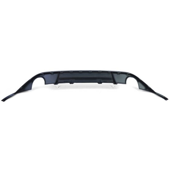 Diffuser Πίσω Προφυλακτήρα Για VW Golf VII (7) 13-17 GTI Με 2 Μονές Εξατμίσεις Δεξια & Αριστερά Γυαλιστερό Μαύρο Από Abs Πλαστικό 1 Τεμάχιο