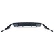 Diffuser Πίσω Προφυλακτήρα Για VW Golf VII (7) 13-17 GTI Με 2 Μονές Εξατμίσεις Δεξια & Αριστερά Γυαλιστερό Μαύρο Από Abs Πλαστικό 1 Τεμάχιο