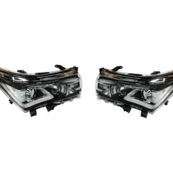 Μπροστινά Φανάρια Set Για Toyota Corolla E170 2014-2017 Led DRL Μαύρα Μπροστινά Φανάρια Set Για Toyota Corolla E170 2014-2017 Led DRL Μαύρα