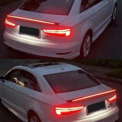 Αεροτομή Πορτ Παγκάζ Για Audi A3 8VS Sedan 12-20 GT Look Με Dynamic Led Flash/Stop Μαύρο Γυαλιστερό Από Abs Πλαστικό Αεροτομή Πορτ Παγκάζ Για Audi A3 8VS Sedan 12-20 GT Look Με Dynamic Led Flash/Stop Μαύρο Γυαλιστερό Από Abs Πλαστικό