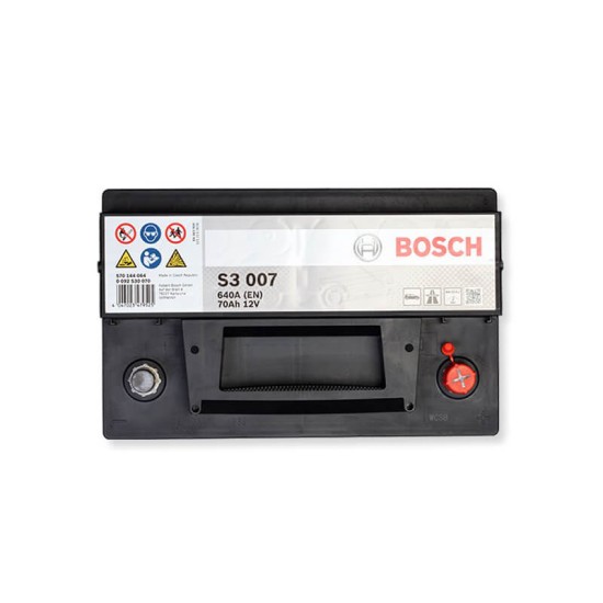 Μπαταρία Αυτοκινήτου 70Ah Δεξιά Bosch 640Α (ΕΝ) S3007